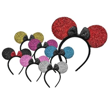 3-287 ΠΑΚΕΤΟ ΜΕ 12 ΤΜΧ. Στέκα Αυτιά με Φιόγκο  -  Πούλιες 21x20cm