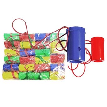 3-260 ΠΑΚΕΤΟ ΜΕ 24 ΤΜΧ. Σφυρίχτρα Κόρνα 7x4cm