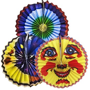 73-58 ΠΑΚΕΤΟ ΜΕ 12 ΤΜΧ. Φαναράκι Μπάλα Χάρτινη Σχέδια o30cm