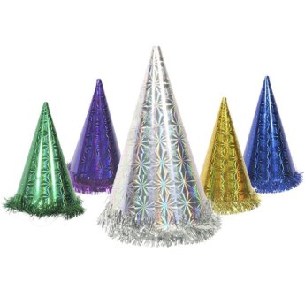 3-475 ΠΑΚΕΤΟ ΜΕ 12 ΤΜΧ. Καπέλο Πιερότος Χάρτινο Laser 34cm