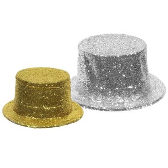 3-1463 Καπέλο Ημίψηλο Χρυσό-Ασημί Υ - 12cm