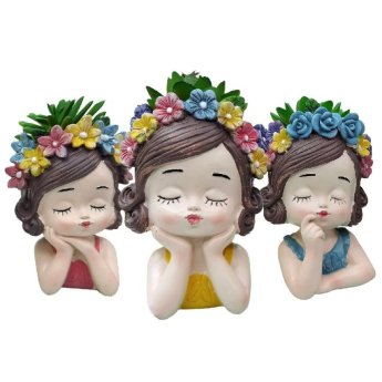 22-3106 ΠΑΚΕΤΟ ΜΕ 6 ΤΜΧ. Γλαστράκι Καπέλο 13x8cm