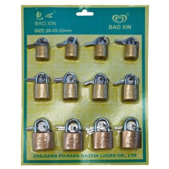 96-942 Λουκέτα Σετ - 12 τεμ 20mm. 25mm. 32mm 20mm 25mm 32mm