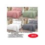 ΣΕΤ Σεντόνια ΥΠΕΡΔΙΠΛΑ 4 τμχ. 70 ΒΑΜΒΑΚΙ ΜΕ ΠΑΠΛΩΜΑΤΟΘΗΚΗ -1 παπλωματοθήκη-1 πανωσέντονο -και 2 μαξιλαροθήκες  σε διάφορα χρώματα