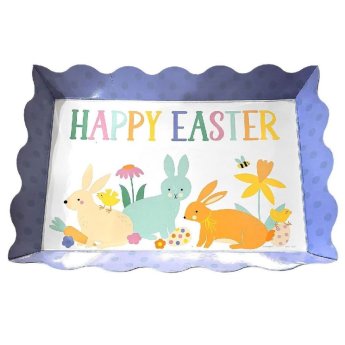 73-2304 Δίσκος Πασχαλινός απο Χαρτόνι 34x25x3cm