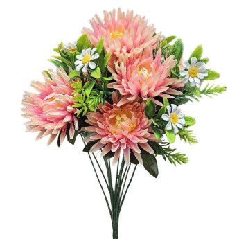 22-3113 Μπουκέτο 6 Χρυσάνθεμα KAI 7 Μαργαρίτες 48cm