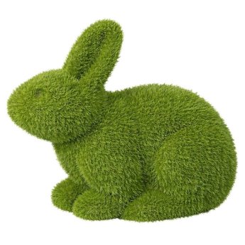 73-2292 ΠΑΚΕΤΟ ΜΕ 6 ΤΜΧ. Λαγός Αφρώδης Χνουδωτός Πρασινάδα 15cm