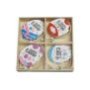 73-2184 Αυγα Ξύλινα Κρεμαστά Happy Easter σετ-12τεμ Ξύλινο κουτί-13x13cm