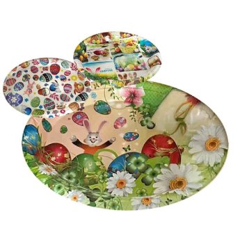 73-2122 Δίσκος Οβάλ Πασχαλινός 37x27cm