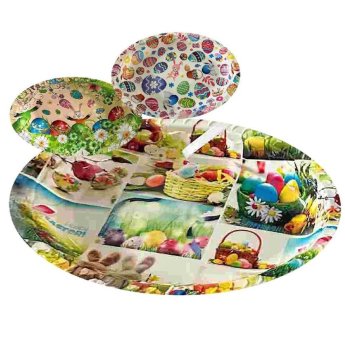 73-2123 Δίσκος Οβάλ Βαθύς Πασχαλινός 39x29cm