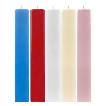 73-2092 ΠΑΚΕΤΟ ΜΕ 10 ΤΜΧ. Λαμπάδα Πλακέ Μονόχρωμη ματ 30x4.5cm