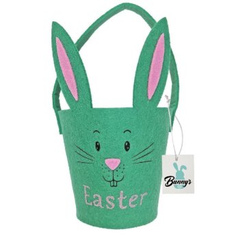 73-1981 ΠΑΚΕΤΟ ΜΕ 6 ΤΜΧ. Καλάθι Τσόχινο Κυλινδρικό Λαγός 22 x o11cm