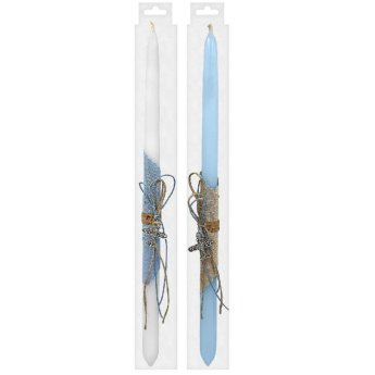 73-1913 Λαμπάδα Αεροπλανάκι Μεταλλίκο 33cm