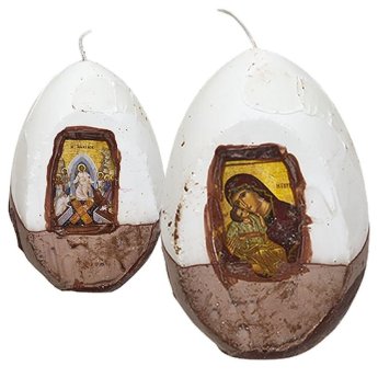 73-515 Κερί Αυγό Εικόνα 12cm