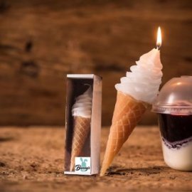 73-1653 Κερί Παγωτό Χωνάκι 16x o5cm