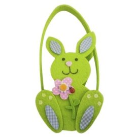 73-1474 ΠΑΚΕΤΟ ΜΕ 6 ΤΜΧ. Καλάθι Λαγός Τσόχινο με Χερούλι 10x21x6.5cm 21x10x6.5cm