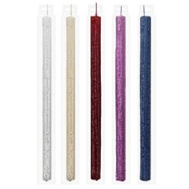 73-1305 Λαμπάδα Τετράγωνη Ανάγλυφη ματ 35x2cm