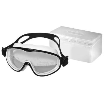 42-3221 Γυαλάκια Σιλικόνης Ενιαία Μάσκα Ασπρόμαυρα Ενηλίκων