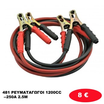 481 ΡΕΥΜΑΤΑΓΩΓΟΙ 1200CC --250A 2.5M
