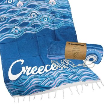 42-2943 Πετσέτα Θαλάσσης Pestemal Μάτι Μεγάλο -280g 90x180cm