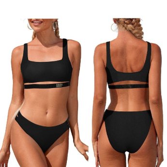 42-3053 Μαγιό Μπικίνι Surf top KAI Κορδόνι Μαύρο