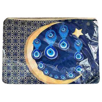 42-3126 Νεσεσέρ Τσαντάκι με Μάτια - Φεγγάρι 28x19cm