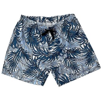 42-2954 Μαγιό Ανδρικό Polyester Τροπικά Φύλλα