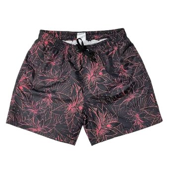 42-2955 Μαγιό Ανδρικό Polyester Μαύρο Κόκκινο
