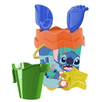 42-3373 Κουβαδάκι Stitch o17cm με Ποτιστήρι σετ-6 τεμ