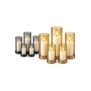 93-4270 Κεριά LED σε Κηροπήγιο σετ-5τεμ 12.5x6cm -12.5x6cm -13x7.5cm -15x7.5cm -17.5x7.5cm