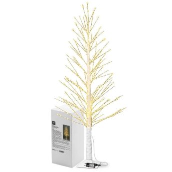 93-3871 Δέντρο Λευκό με 689 MicroLED Λευκό Θερμό με Προγράμματα IP44 1.8m