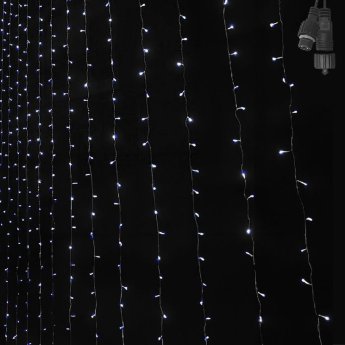 93-3867 100 Λαμπάκια LED Λευκό Ψυχρό Κουρτίνα με Επέκταση KAI Προγράμματα IP44 90x80cm -δεν Περιέχεται ο Μετασχηματιστής-