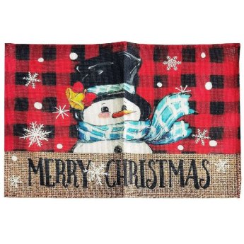 93-3957 ΠΑΚΕΤΟ ΜΕ 4 ΤΜΧ. Σουπλά Διακόσμησης Merry Christmas 45x30cm