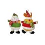 93-3234 Μαξιλάρι Xmas Τάρανδος-Χιονάνθρωπος-Άγιος 45x30cm