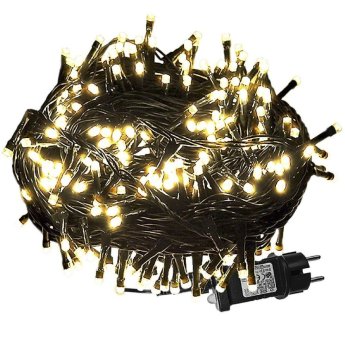 93-2373 240 Λαμπάκια LED Λευκό Θερμό σε Σειρά με Προγράμματα IP44 15m