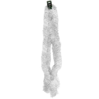 93-1875 ΠΑΚΕΤΟ ΜΕ 12 ΤΜΧ. Γιρλάντα Λευκή Tinsel o-11cm Υ-2m