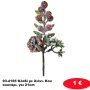 93-4165 Κλαδί με Χιόνι. Κουκουνάρι. γκι 21cm