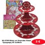 93-3795 Βάση για Cupcake Xmas Τριώροφη 35 xo30cm