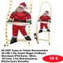 93-3507 Άγιος σε Σκάλα Φωτοσωλήνα 30 LED 1.5m Λευκό Θερμό Σταθερού Φωτισμού IP44 Άγιος- 38cm. Φ11mm 1.5m Φωτοσωλήνας -KAI3m Extra Καλώδιο-