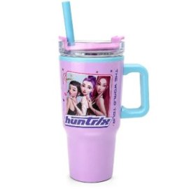 80-2175 Θερμός Ποτήρι K-POP με Λαβή και Καλαμάκι 640ml