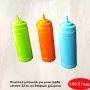 Πλαστικό μπουκάλι για μουστάρδα κέτσαπ 22 εκ. σε διάφορα χρώματα