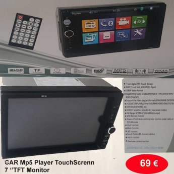 CAR Mp5 Player TouchScreen 7 TFT Monitor