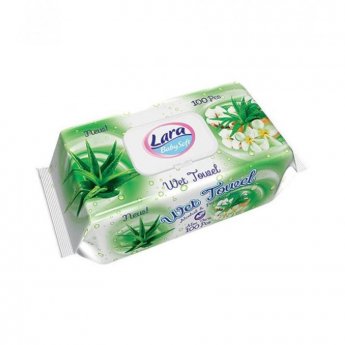 26178 ΜΩΡΟΜΑΝΤHΛΑ LARA 100 ΤΕΜ.-ALOE VERA- ΜΕ ΚΑΠΑΚΙ