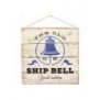 42313 ΠΙΝΑΚΑΣ ΞΥΛ. ¨SHIP BELL ΛΕΥΚΟ-ΜΠΕΖ30Χ30Χ4.5ΕΚ