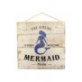 42312 ΠΙΝΑΚΑΣ ΞΥΛ. MERMAID ΛΕΥΚΟ-ΜΠΕΖ30Χ30Χ4.5ΕΚ